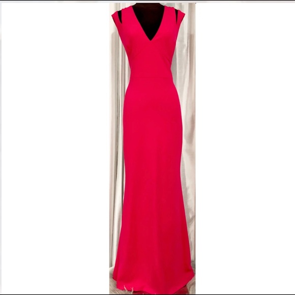 Calvin Klein Dresses & Skirts - Calvin Klein Cut-Out Shoulder Evening Gown